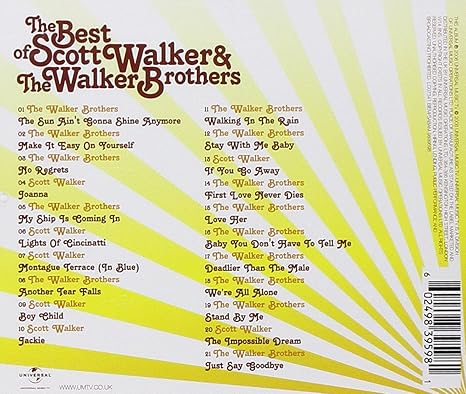 Scott Walker Brothers Walker Sun Ain T Gonna Shine The Very