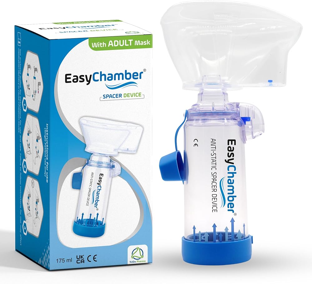 EasyChamber Anti-Static Spacer with Adult Mask, BPA & Latex Free