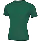 Runceptual Youth Boys Compression Shirt Short Sleeve Kids Quick Dry Base Layer Undershirt Basketball Athletic T-Shirt