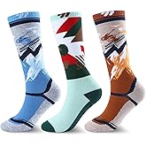 WEST BIKING Kids Merino Wool Ski Socks for Boys Girls Knee High Sock Thermal Winter Warm Snowboard Socks2 Pairs