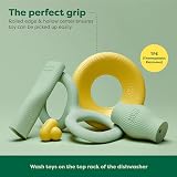 Earth Rated Flying Disc Dog Toy Small Yellow 7.2 inch TPE Floats Water view 5