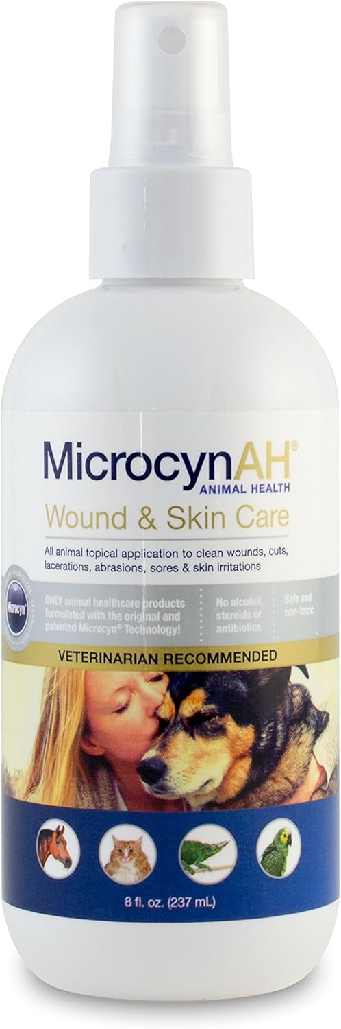 MicrocynAH Wound and Skin Care, 16-Ounce : Pet Supplies