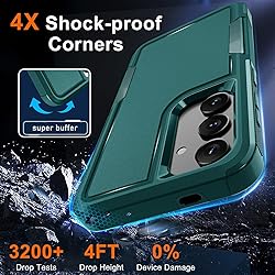 RMOCR Case for Samsung Galaxy S24, Full Body Heavy