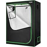 VIVOSUN 48"x24"x60" Mylar Hydroponic Grow Tent with Observation Window and Floor Tray for Indoor Plant Growing 2'x4'