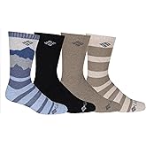 Columbia Wool Mountain View Crew Socks 4 Pair, Assorted, One Size