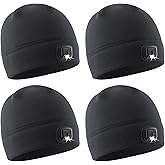 POWERCAP LED Hat Light 150 Lumens Rechargeable Fleece Beanie with Bright Built-in Headlamp Waterproof LED Warm One Size Cap