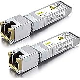 10Gtek 1.25/2.5/5/10G-T SFP+ to RJ45 Copper Module - 10GBase-T Transceiver for Cisco SFP-10G-T-S Ubiquiti unifi UF-RJ45-10G D