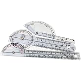 EMI Pocket 3 Piece Goniometer Set: Finger Goniometer, 6" Goniometer, 180 Degree 6" Goniometer EGM-430