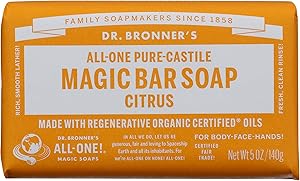 Dr. Bronners Citrus Castile Bar Soap, 5 OZ