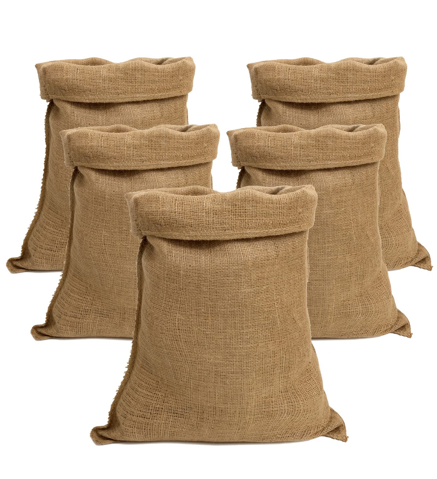 IPEA Large Jute Bags – 80 x 50 cm – Made in Italy – 5 units – Natural Fabric Jute Bag for DIY, Furniture, Gardening, Container of Objects
