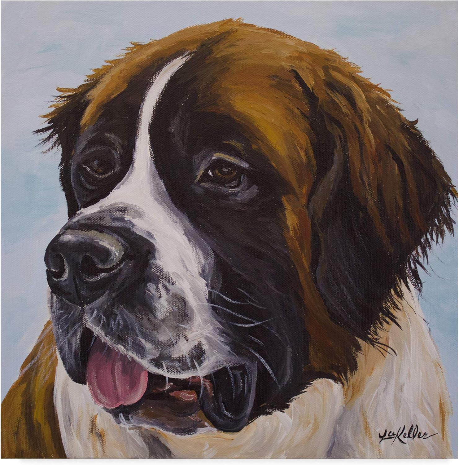 st bernard painting