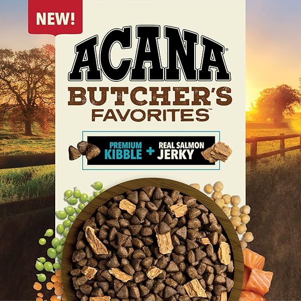 ACANA BUTCHER’S FAVORITES GRAIN-FREE DRY DOG FOOD WILD-CAUGHT SALMON RECIPE 4LB BAG