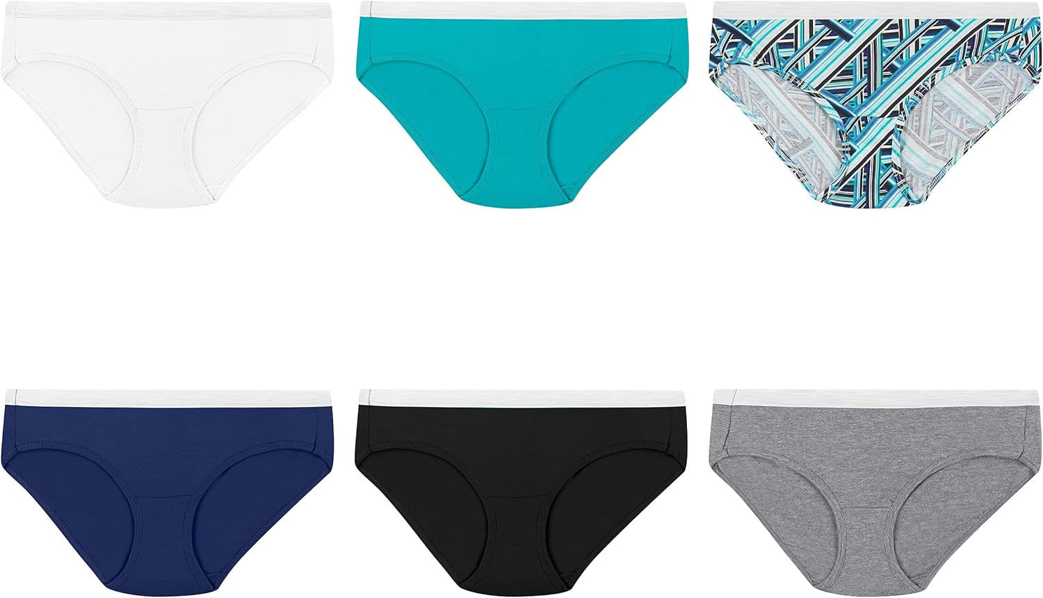 Buy Hanes Women's Cotton Sporty Hipster Panties with Cool Comfort Multi