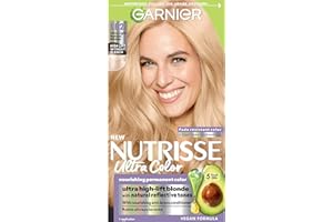 Garnier Hair Color Nutrisse Ultra Color Nourishing Creme, LB2 Ultra Light Natural Blonde (Pina Colada) Permanent Hair Dye, 1 Count (Packaging May Vary)
