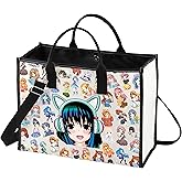 BWWKTOP Cartoon Anime Crossbody Purse Japan Anime Fans Anime Adjustable Strap Bag Anime Lover Gift Kawaii Anime Merch
