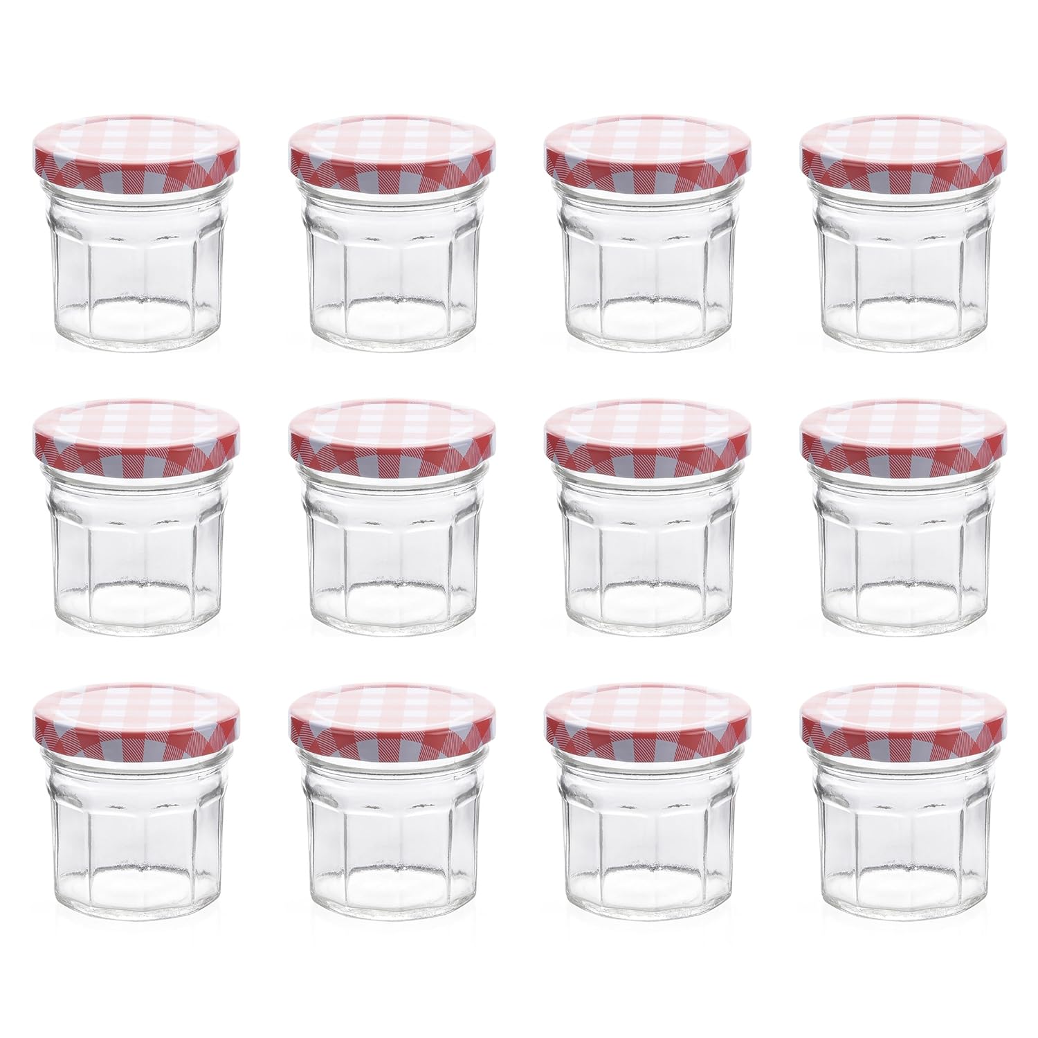 Klean Shop Jam Jars With Lids Red Lid Jam Jar Set Fruit