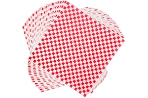 120pcs Wax Paper Sheets for Food, 12x12" Grease Proof Sandwich Wrapping Paper, Premium Deli Paper Sheets, Pre Cut Checkered Food Basket Liners for BBQ, Picnic, Festival, Fair by Neyimqr