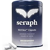 Seraph Acne Supplement - Hormonal Acne Pills Treatment - Pimple Supplements for Women - Skin Clear Capsules for Teen, Men, & Adults - Made in USA - 60 Tablets