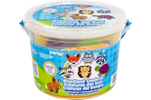Perler Woodland Creatures Fuse Bead Bucket Craft Activity Kit, 6006 pcs