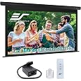 Elite Screens Yard Master Wireless, 125-INCH Diag. 16:9 Outdoor Motorized Projector Screen, Built-in Rechargeable Lithium-Ion Battery Operated, Movie Home Theater, OMS125WH-BAT-ELEC