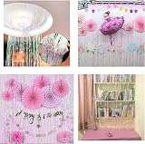 Valentines Decorations Iridescent Foil Fringe Curtains 2 Pcs 1x2m view 3