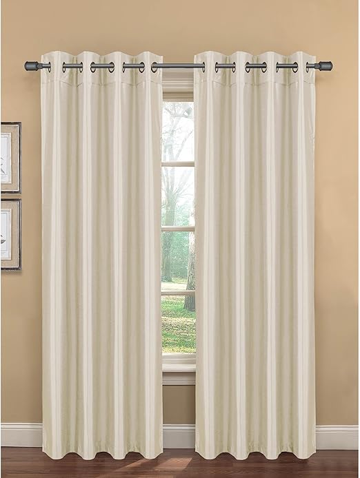 Amazon Com Bella Luna Becca Faux Silk Room Darkening Extra Wide