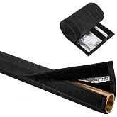 5 Layers 72" L HVAC Copper Pipe Insulation, Copper Pipe Insulation Sleeve | 600D Oxford Adjustable AC Line Insulation Cover Fit for 7/8" and 3/4", Outdoor Copper Pipe Insulation Blanket