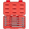 TEKTON 3/8 Inch Drive Long Hex Bit Socket Set, 10-Piece (3-10 mm) | SHB91302