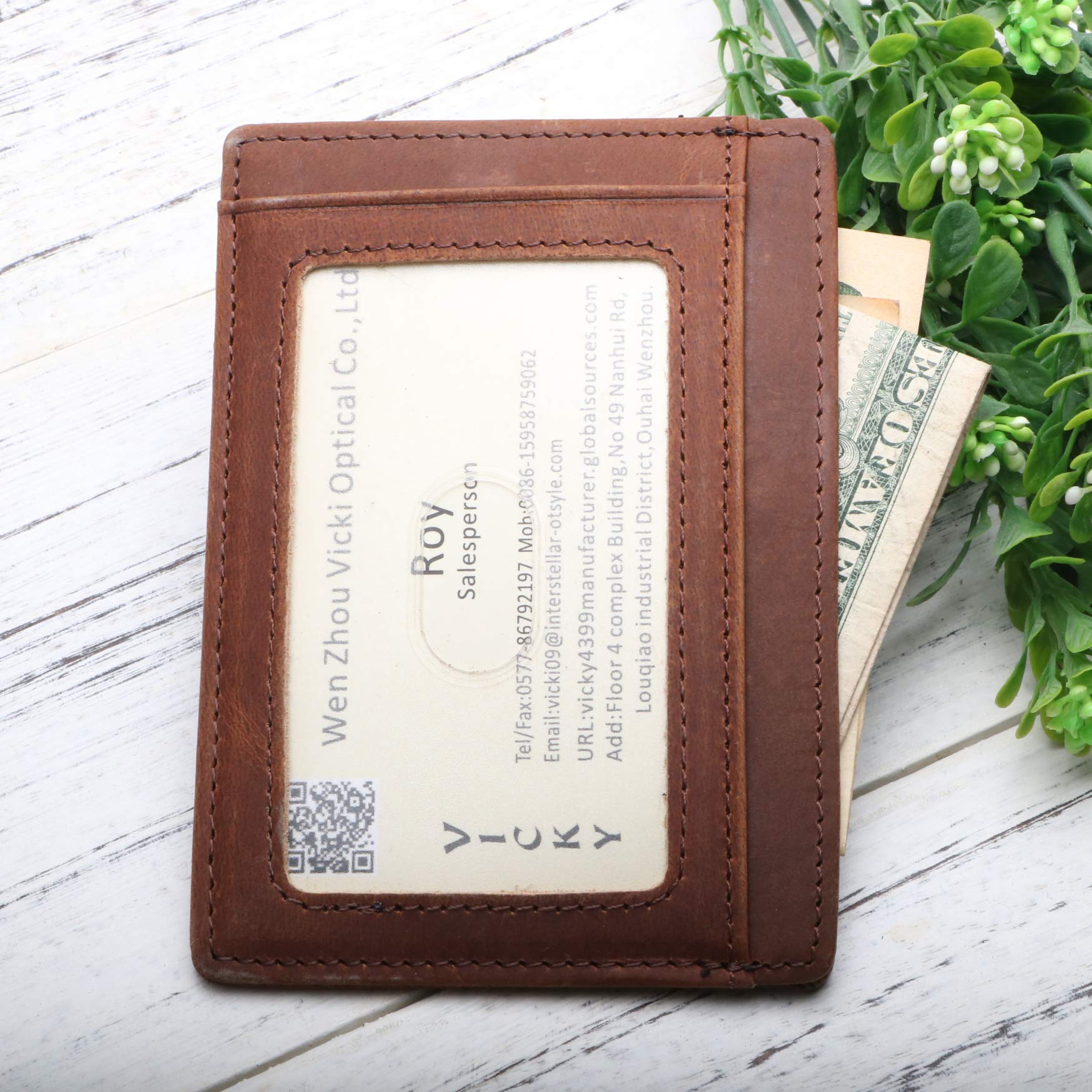 Slim Wallet for Men- RFID Blocking Front Pocket Card Wallet, Minimalist Thin Credit Card Clip,Speical Gift From Wife to Husband