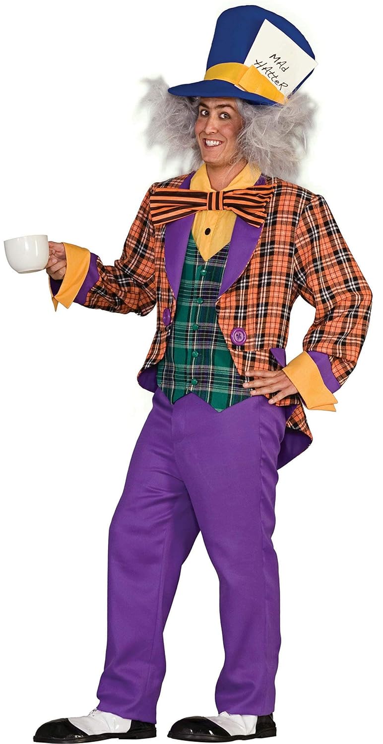 Adult Mad Hatter Costume Fancy Dress Amazon.co.uk Clothing