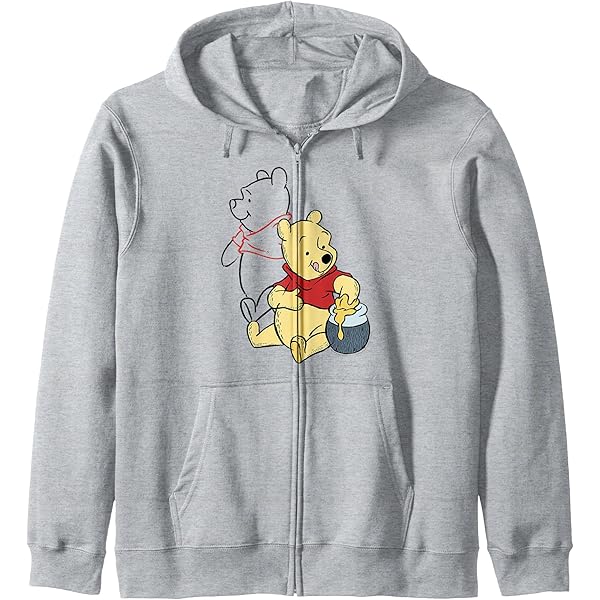 Amazon.com: Disney Winnie The Pooh Tigger Simple Sketch Zip Hoodie