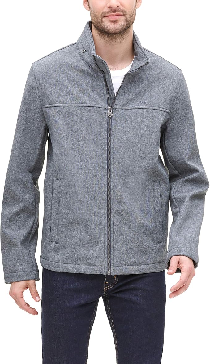 Dockers Men's The 360 Series Performance Soft Shell Jacket, Heather