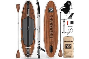 TIGERXBANG Paddle Board, 10.8' Stand Up Paddle Board with Premium Complete Inflatable SUP Accessories, Extra Wide Paddleboards for Adults & Kids-Pandora Collection