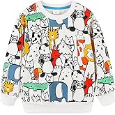 Bumeex Toddler Boy's Kids Crewneck Pullover Sweatshirts 2-7Year