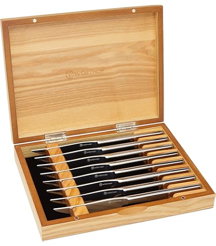 Amazon.com: Wusthof 8-Piece Stainless-Steel Steak Knife Set