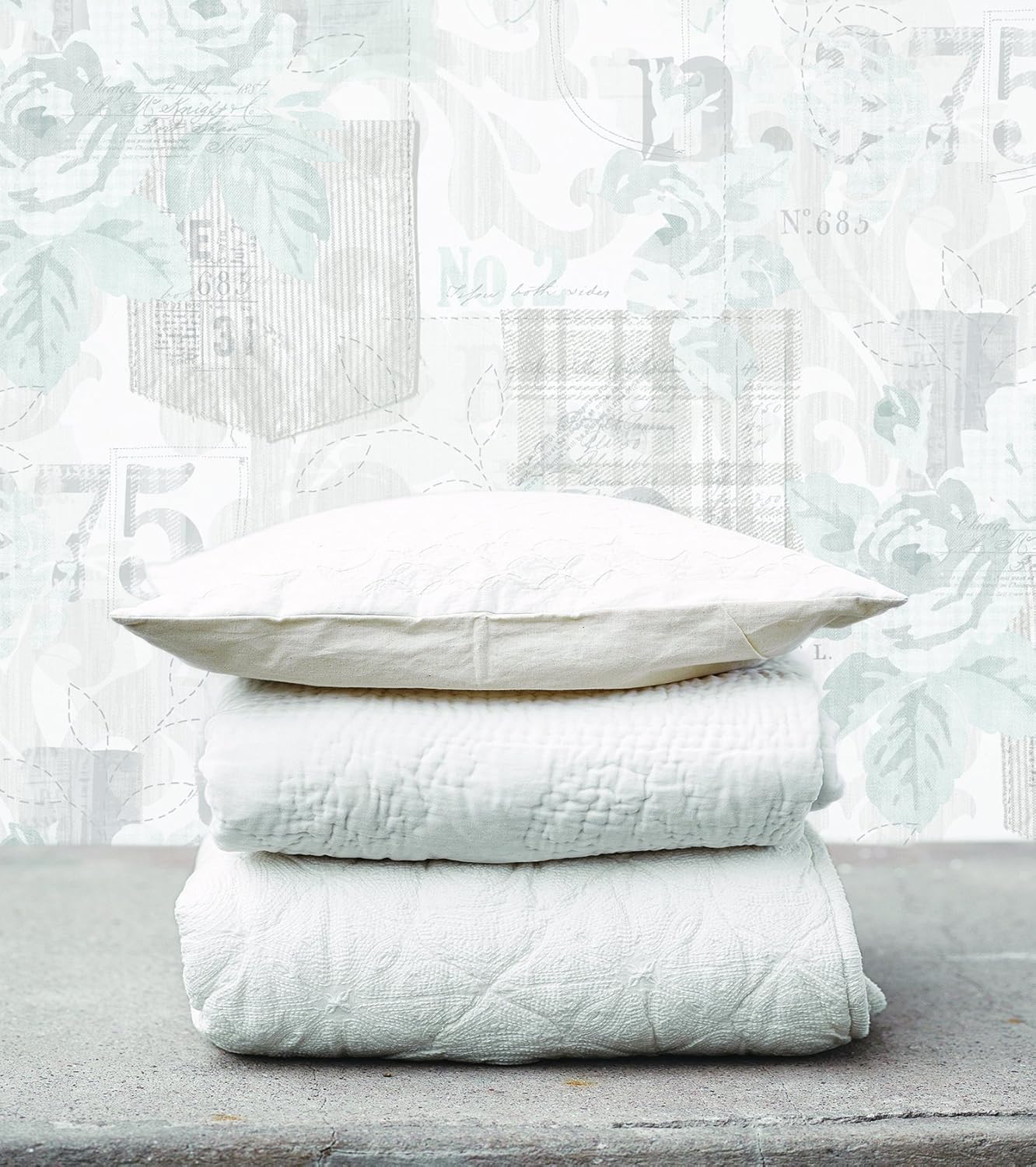 Galerie G56263 Nordic Elements Vintage Postcard Wallpaper, Light Blue, 10m x 53cm - Image 4