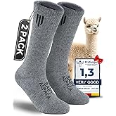 Juclise Alpaca Wool Boot Socks Men and Women, Heavyweight Thick Thermal Socks Cold Weather Hunting Hiking, Moisture Wicking