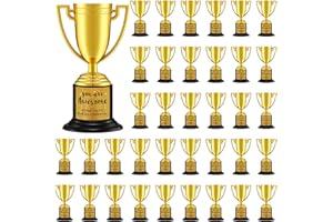 Highergo Gold Award Trophy You are Awesome Trophy Cup Mini Trophy Party Favors with Inspirational Sticker Appreciation Gifts for Classroom School Sports and Office Reward Participation