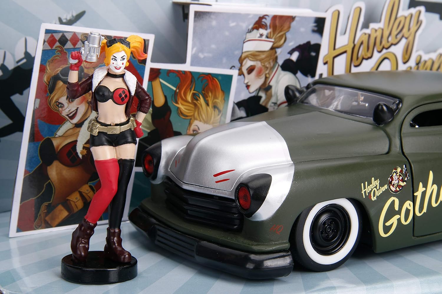 Jada DC COMICS BOMBSHELLS HARLEY QUINN 1:24, Gray, Small - Image 5