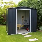 Duramax ECO 6x4 Metal Garden Storage Shed Anthracite view 3