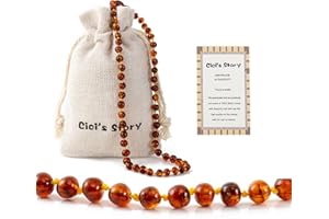 Cici's Story Baltic Amber Necklace (Cognac) - Certified Authentic Baltic Amber