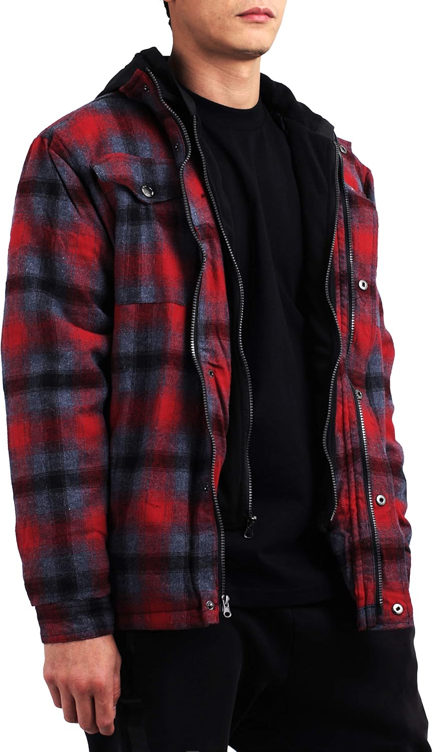 hooded insulated flannel