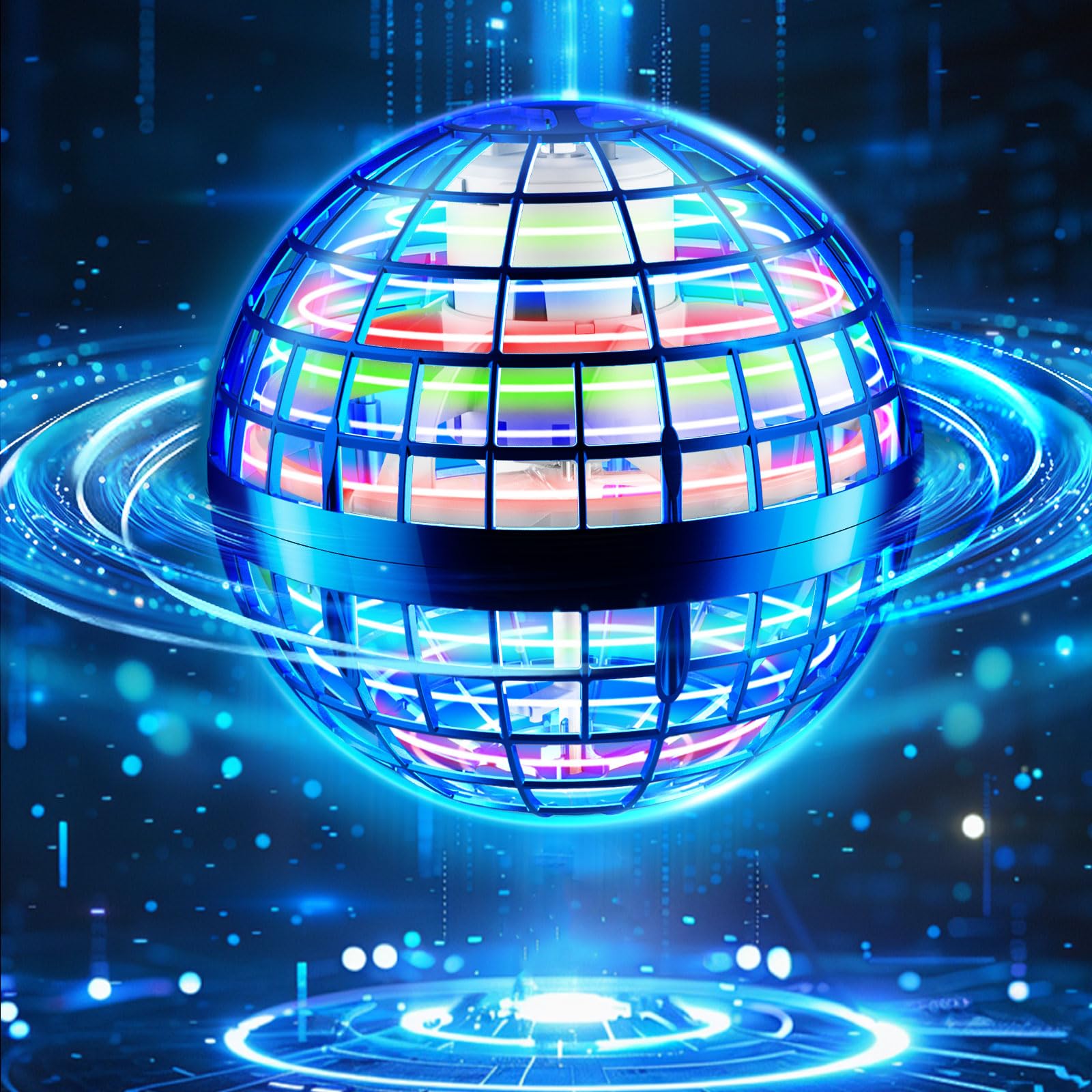 Flying Orb Ball 2026, Hover Ball Pro, Hand Controller Mini Drone with RGB Light, Magic Globe Boomerang Toys for Boys Girls Kids 6 7 8 9 10 11 12, Cool Stuff Birthday Gifts Christmas Stocking Fillers — image 1