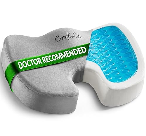 ComfiLife Gel Enhanced Seat Cushion Lumbar Support Pillow Bundle