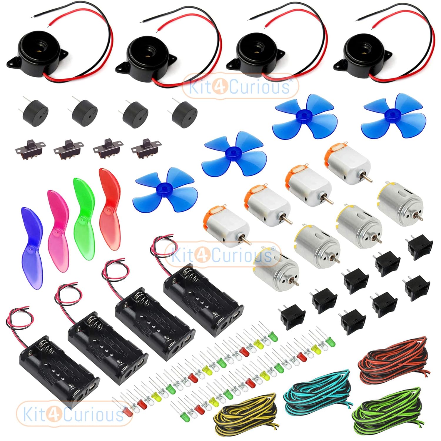 kit4curious mega diy robotics electronics kit for 201 projects