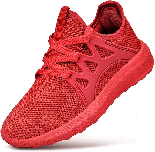 ladies red tennis shoes