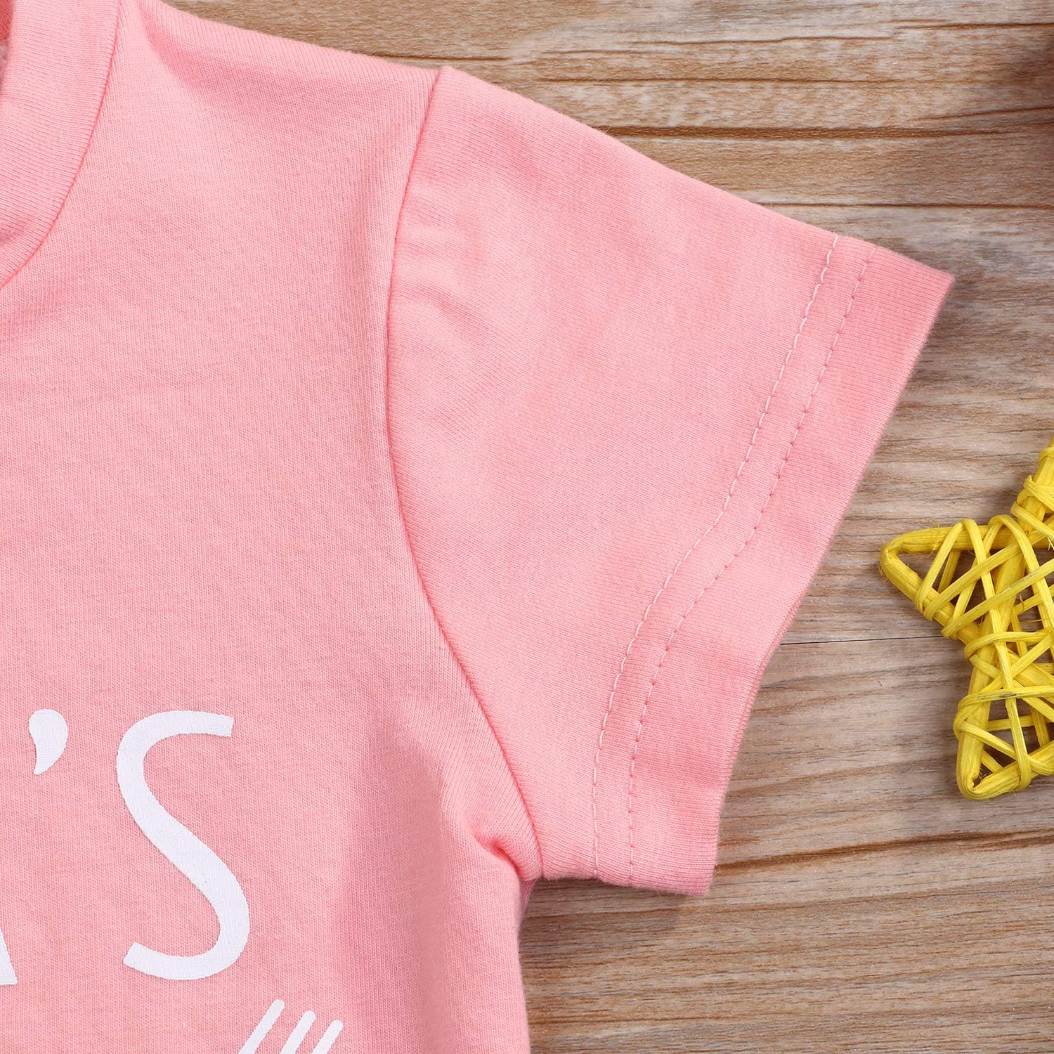 Mama's Bestie Baby Toddler Kids Girl Pink Arrow Letter T-Shirt Tee Tops Summer: Clothing