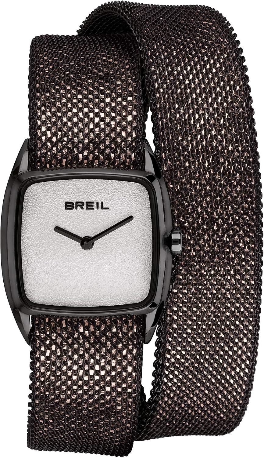 Watch BREIL for Woman New Snake with mesh Bracelet Made in Steel, Movement TIME JUST - 2H Quartz