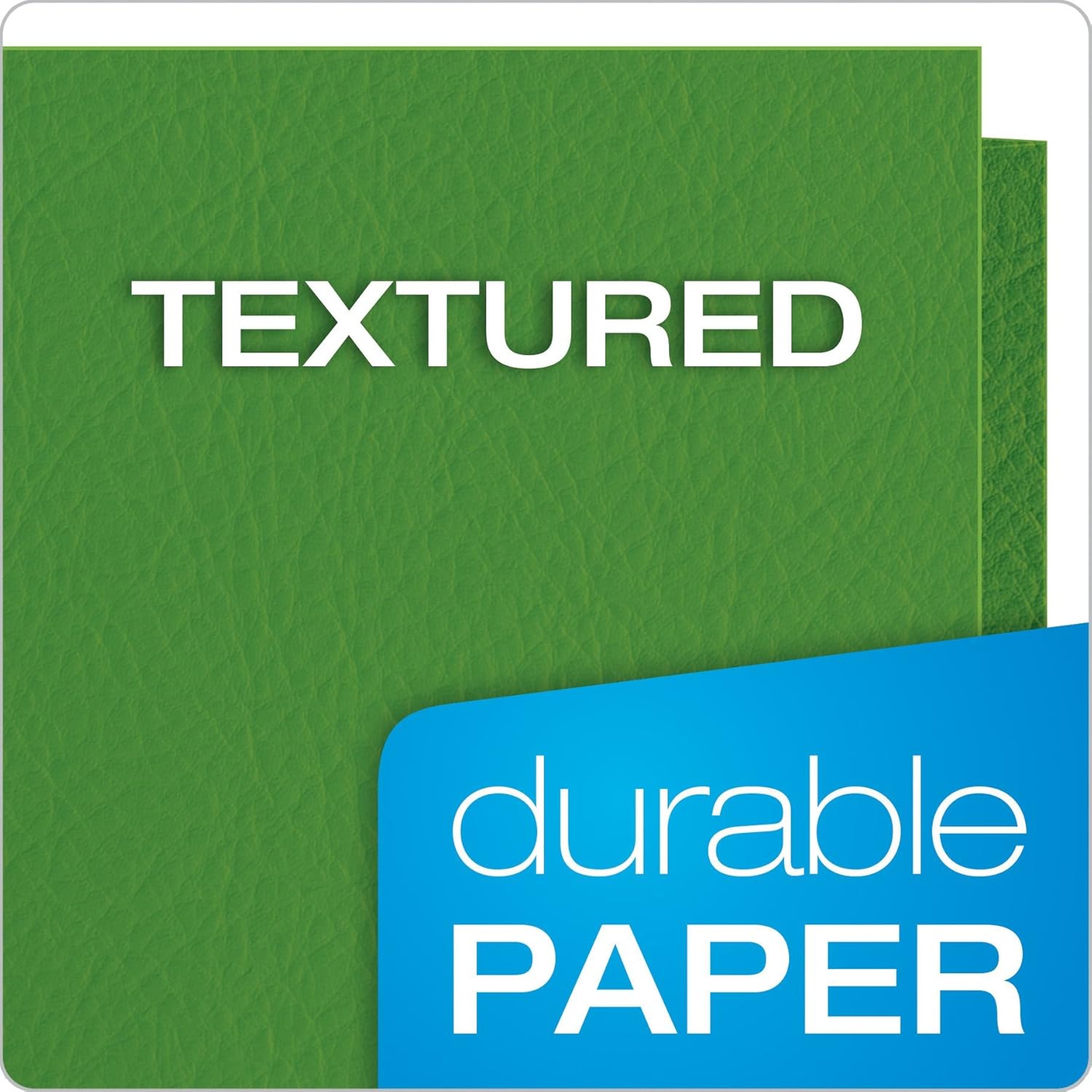 Oxford Twin-Pocket Folders, Textured Paper, Letter Size, Green, Holds 100 Sheets, Box of 25 (57503EE): Office Products