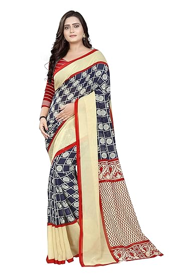 Womens Georgette Saree With Blouse
